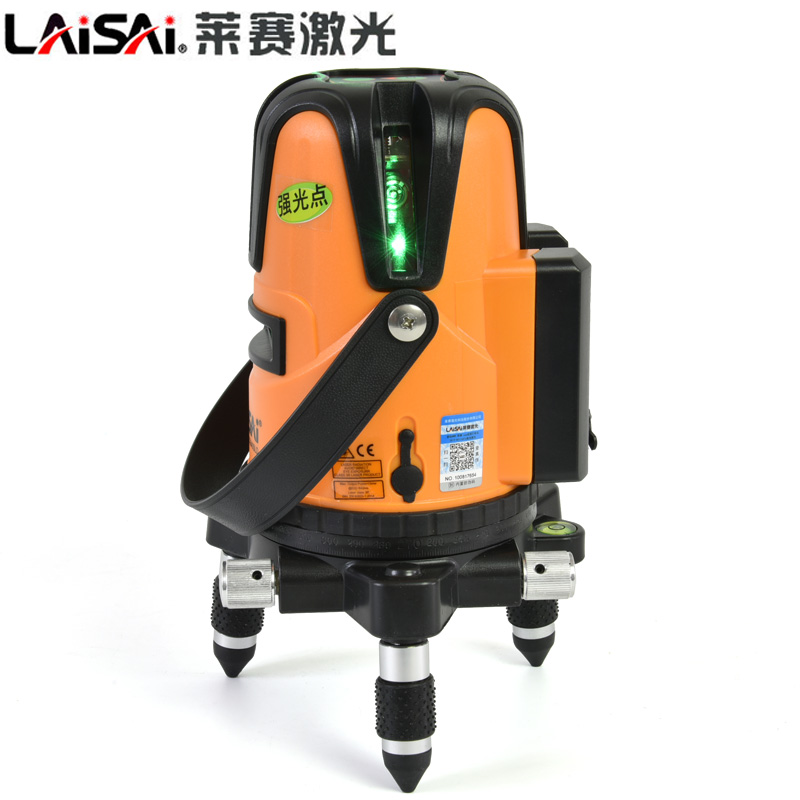 莱赛激光水c平仪蓝绿光5线强光高精度LSG640SLD室外标线仪锂电投