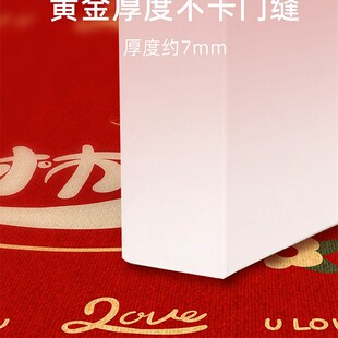 结婚地垫红色喜庆入户门垫v我家有喜新婚婚庆地毯进门门口脚垫新