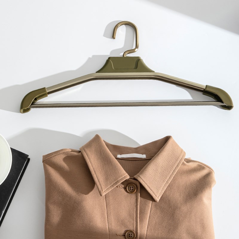 无痕太空铝卧室铝合金加粗加厚衣架挂衣I家用防掉实心轻奢金属衣