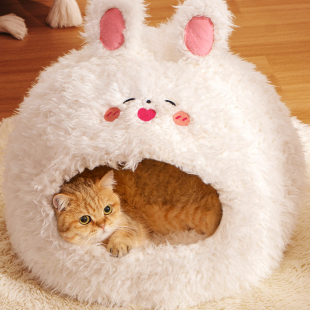 通用 安全感猫咪帐篷窝睡觉秋冬猫房子狗窝四季 冬季 猫窝保暖封闭式