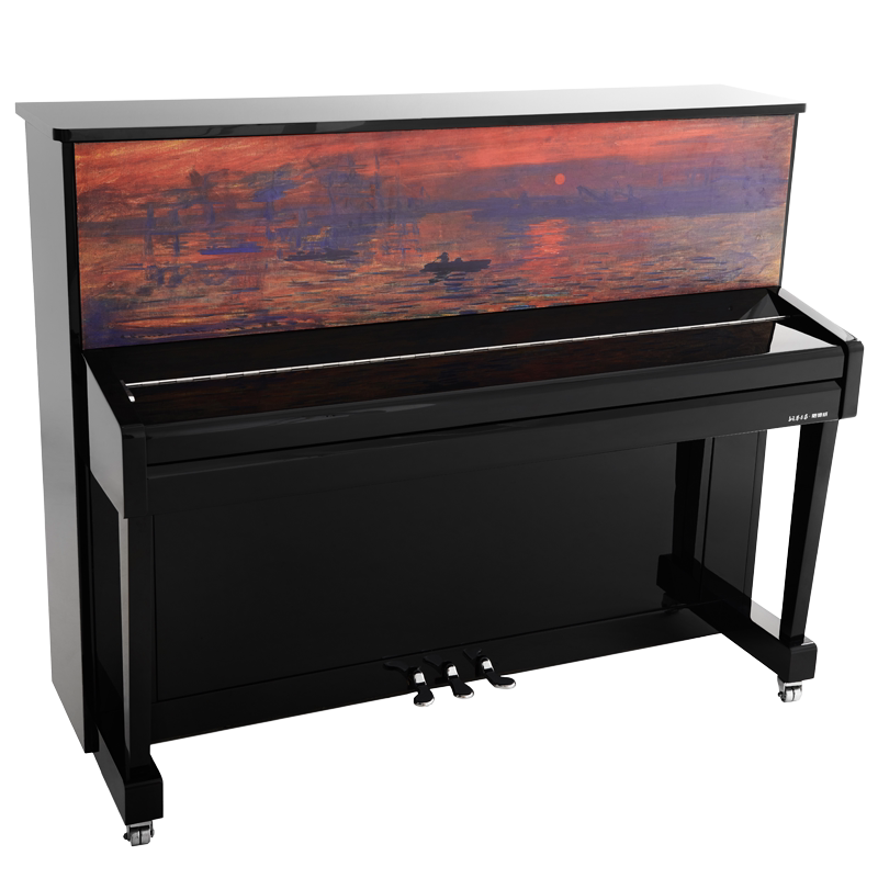 嘉德威钢琴gf7世界名画——日出印象 奢华品质 德国工艺 高端钢琴