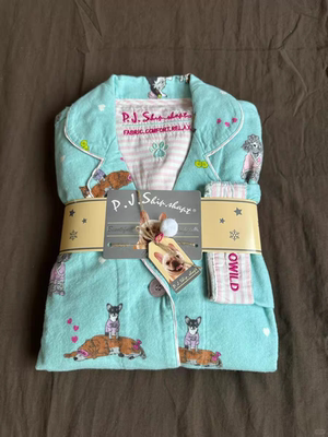 2026秋冬新品PJ轻奢老美订单纯棉磨毛女士家居服睡衣月子服很赞