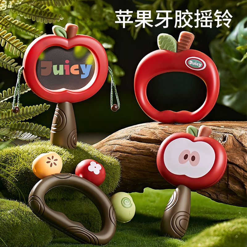 新生儿手摇铃沙锤拨浪鼓抓握品