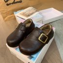 皮面加绒勃肯鞋女2025新款冬季内增高小皮鞋爆款百搭厚底休闲女鞋