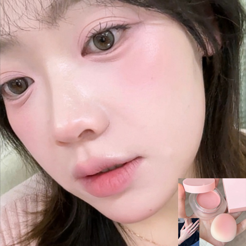 哇~奶油慕斯!通勤修容哑光腮红膏