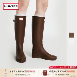 HUNTER雨靴refined雨鞋女露营防水防滑高筒长靴靴子户外鞋防水鞋