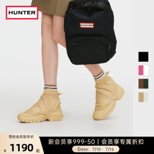 HUNTER女鞋可拆卸防撕裂罩猎鸭靴户外徒步防滑登山靴系带休闲鞋