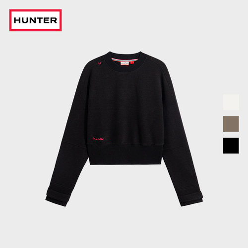 HUNTER长袖圆领短卫衣