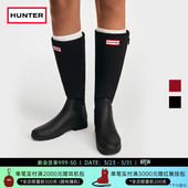 长筒靴女靴雨靴 Refined高筒靴拉链拼接款 HUNTER女士雨鞋 户外鞋