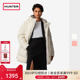 加厚保暖防寒防泼水棉服女款 HUNTER英国女装 女士中长款 连帽外套