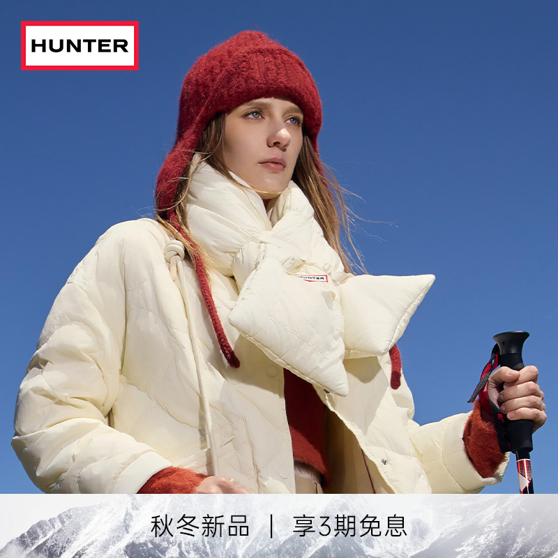 HUNTER秋冬防风保暖泡芙围巾