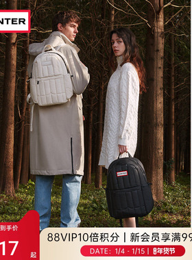 HUNTER男女同款面包服款双肩背包大号防泼水情侣款休闲通勤书包