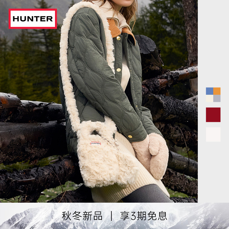 HUNTER秋冬毛绒手机包单肩包