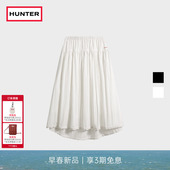 HUNTER2026早春新款 女士轻薄A字型百褶半身裙时尚 百搭休闲中长裙