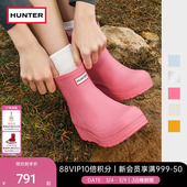 户外露营矮筒短靴涉水鞋 HUNTER雨靴女鞋 酷玩短靴防水防滑厚底雨鞋