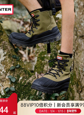 HUNTER男士猎鸭靴户外越野沙漠踝靴高帮靴徒步登山鞋防滑马丁靴