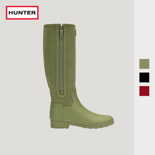 HUNTER女士Refined雨鞋高筒靴