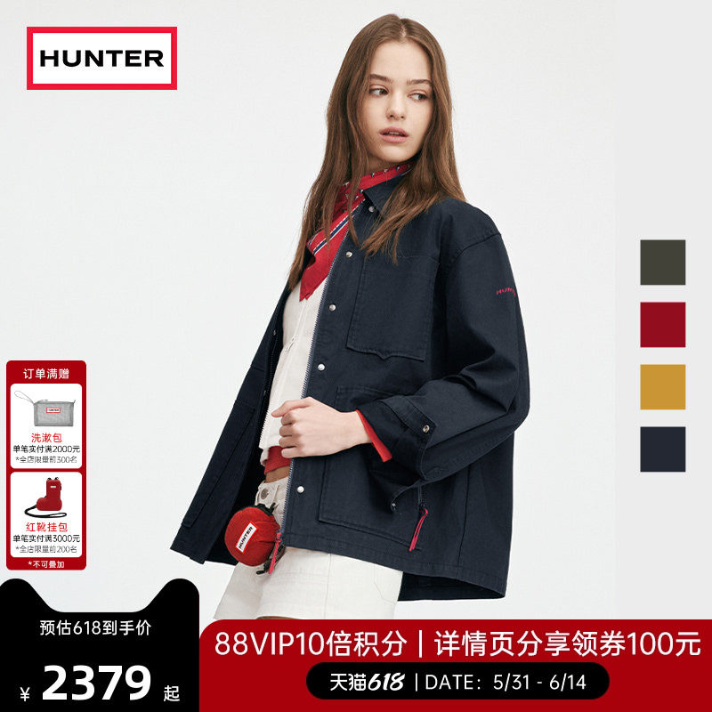 HUNTER2026春夏新款男女同款户外露营徒步多口袋油蜡布休闲短外套