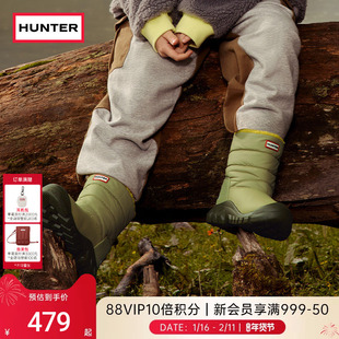 HUNTER冬季童靴加绒加厚大童雪地靴男童女童户外休闲雪地靴棉鞋