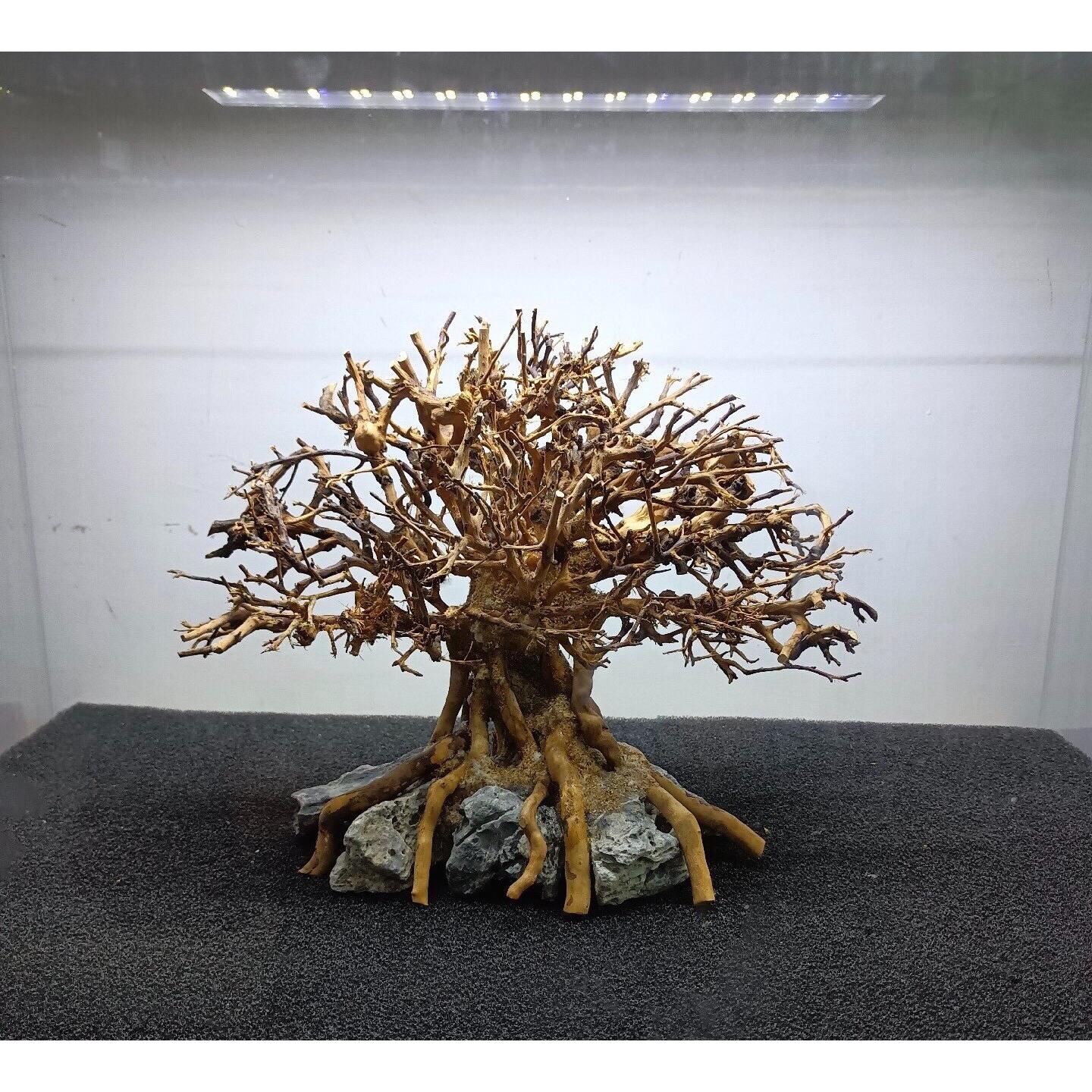 鱼缸造景沉木树根摆件水族箱装饰品仿真植物杜鹃根南美枝条