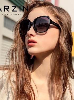 帕森女士偏光太阳镜经典覆古大框修脸潮太阳眼镜开 车驾驶镜遮阳P