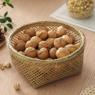 竹编篮馒头筐水果篮竹篮子家用收纳筐洗菜竹制品手工零食筐编织筐