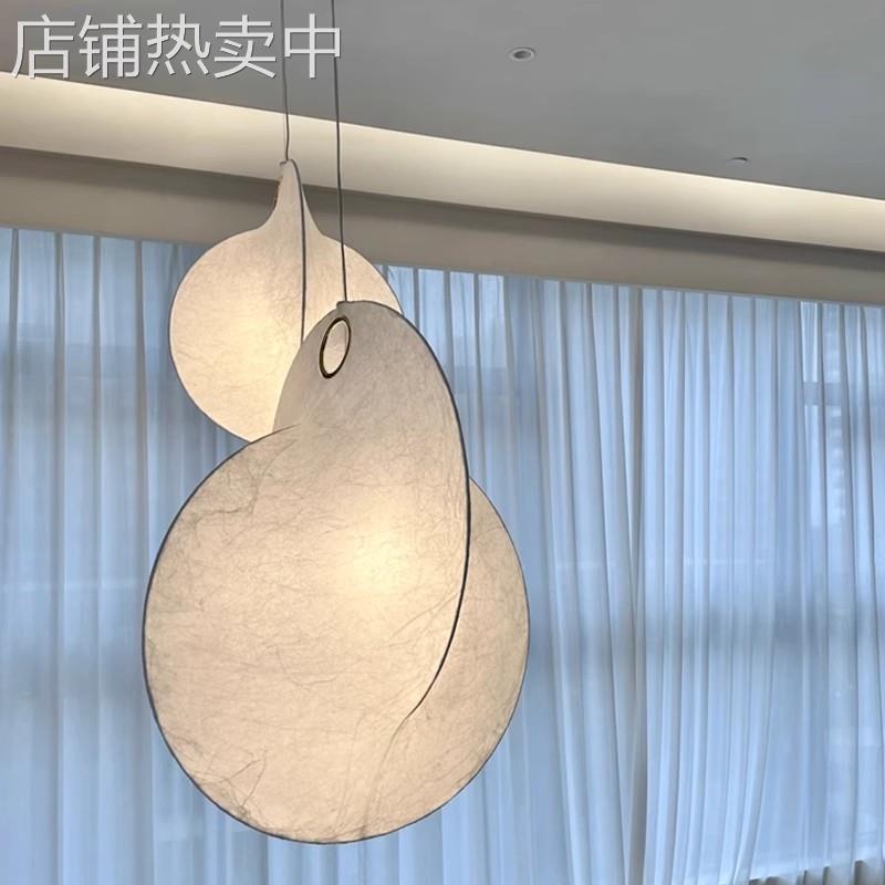 现代简约flos蚕丝布艺灯餐厅吧台橱窗灯具客厅卧室书房楼梯间吊灯