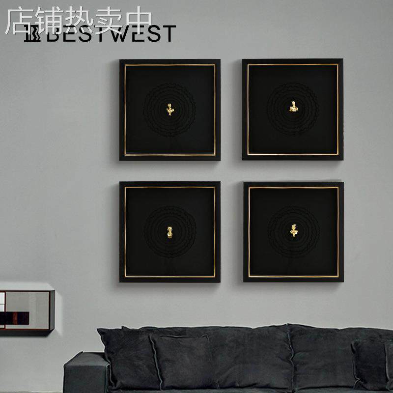 Best west 轻奢高档太阳神头像石膏装饰画 北欧ins风玄关过道挂画