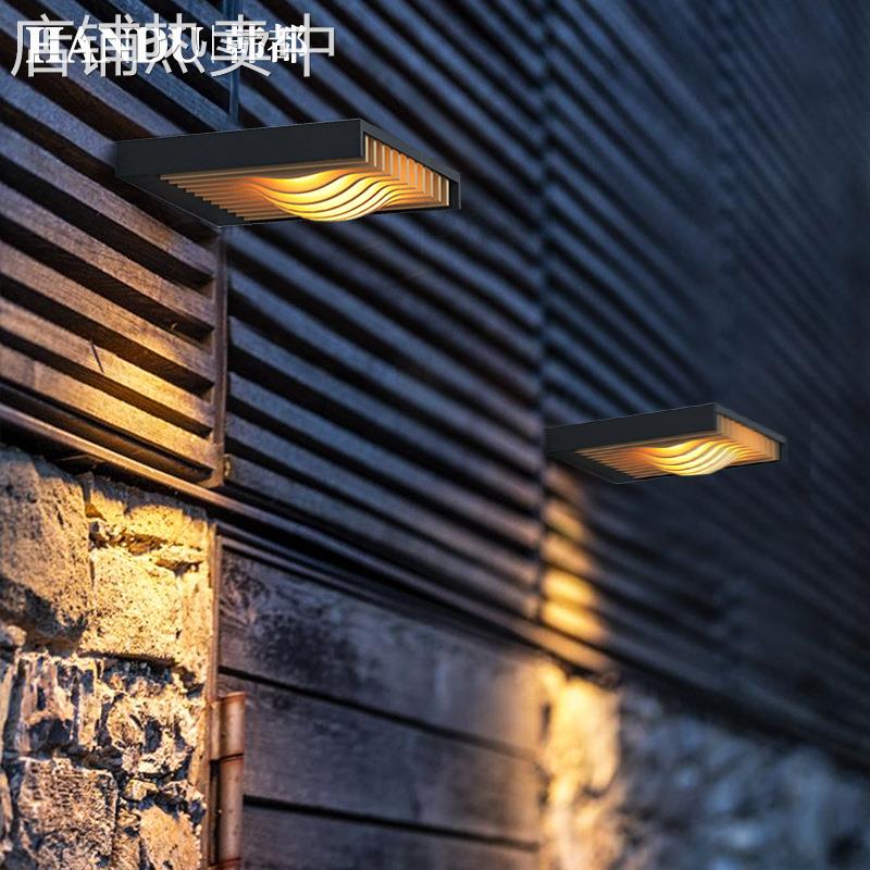 韩都太阳能壁灯户外庭院灯别墅门厅灯阳台楼梯过道防水外墙壁灯