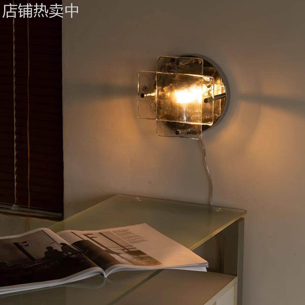 中古冰川壁灯复古包豪斯艺术设计师氛围工业风咖啡厅店铺装饰墙灯