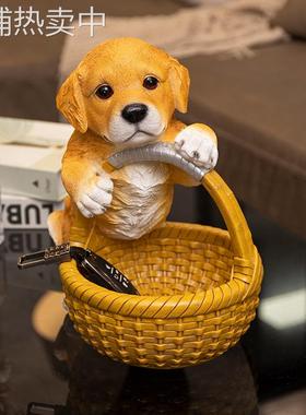 家点靓玄关收纳摆件美式家居饰品客厅装饰门口鞋柜上放钥匙小王之