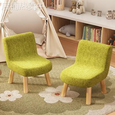 家用简易靠背松木腿小凳子门厅简约绒布换鞋凳多功能矮凳