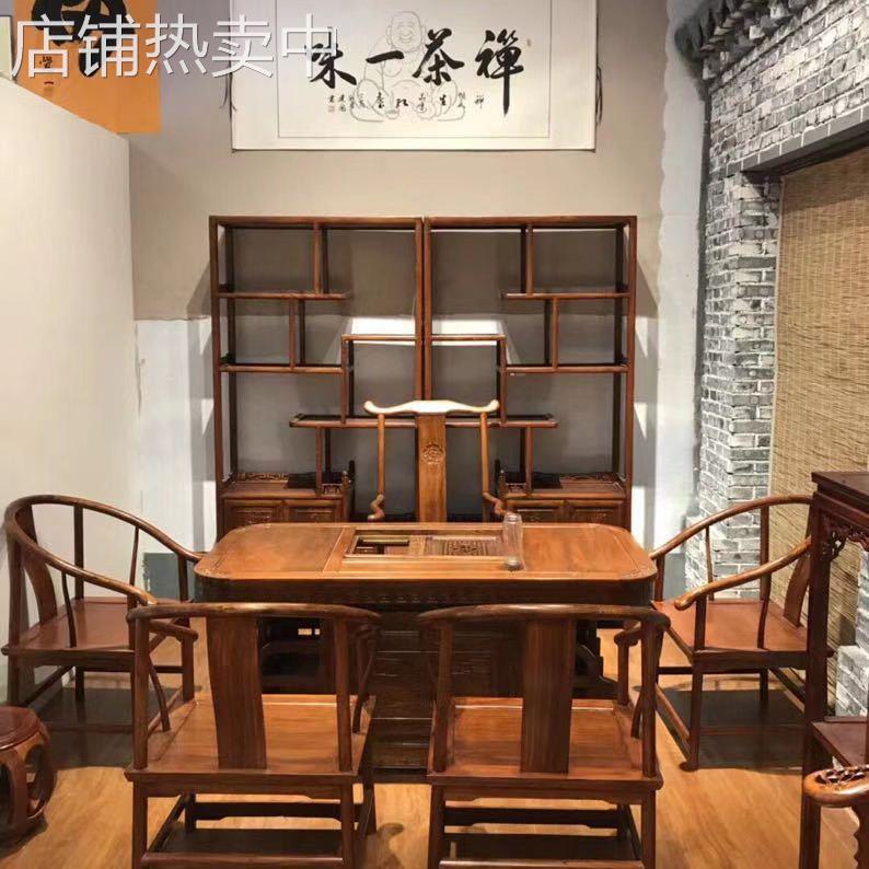 老门板茶桌书桌咖啡桌老榆木餐桌椅大桌面可来图制作