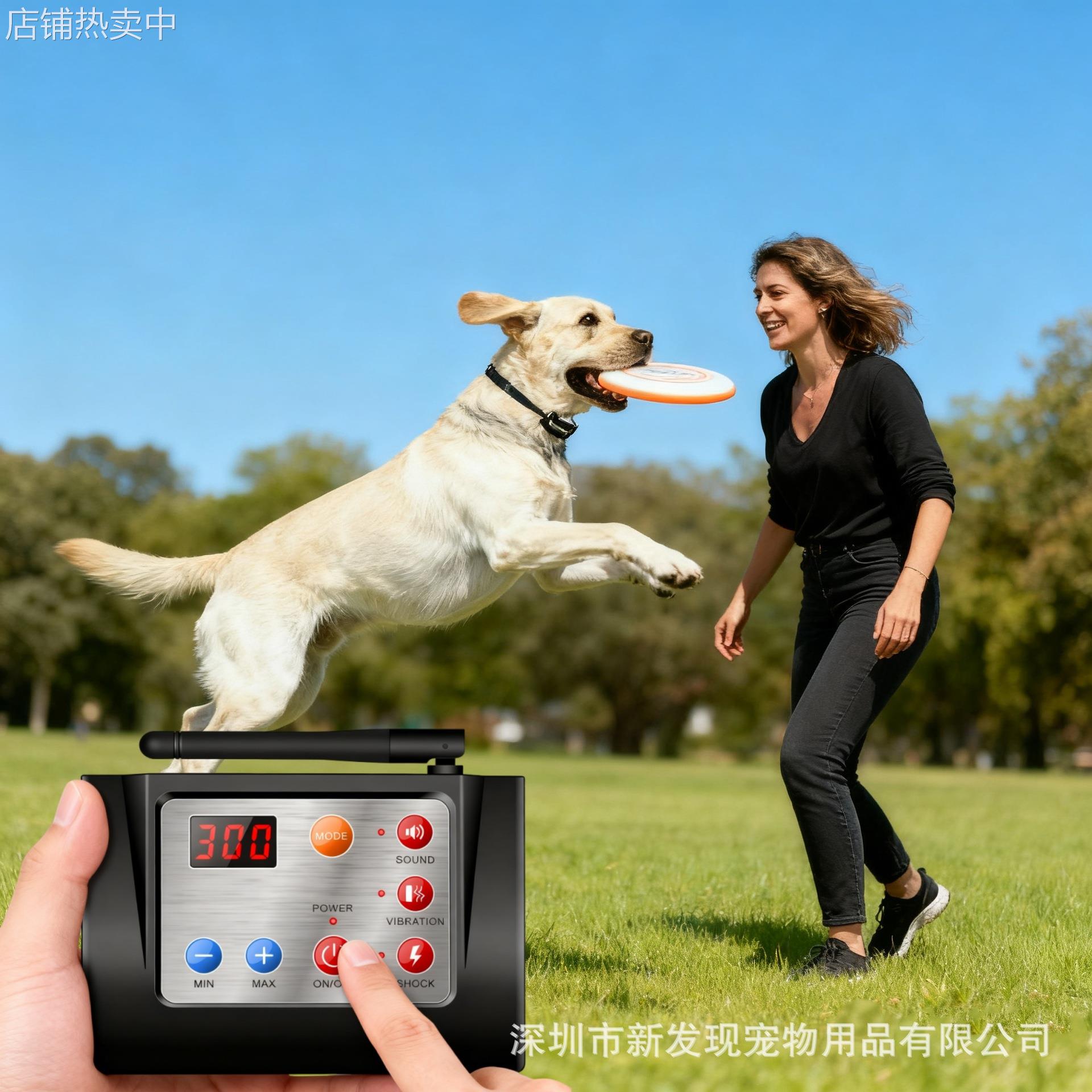 宠物用品二合一智能可充电宠物训狗器狗项圈宠物无线遥控电子围栏