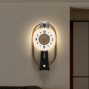 2025年新款客厅挂钟现代高级感钟表创意装饰挂表家用静音挂墙时钟