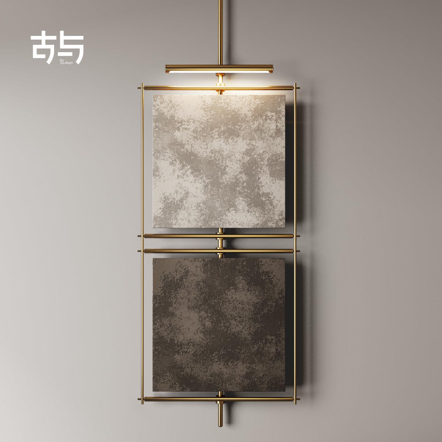 设计师款客厅挂件装饰智能灯玄关装置画金属艺术创意装饰造型壁饰