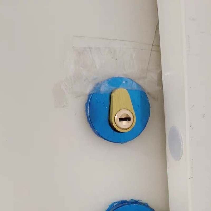 消防门锁芯水电门铜芯通开管井门强电防火门钥匙管井通用型通道