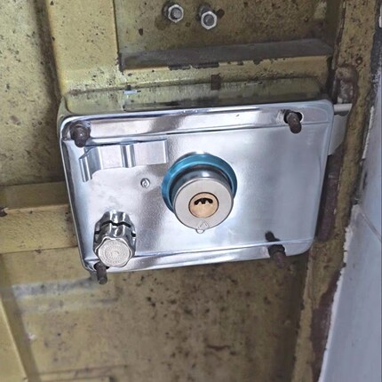 老式门锁木门室内不锈钢锁芯铁门锁外装大门整套防盗门家用房门锁