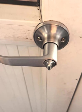 三杆式室内塑钢门通用门锁铝合金把手静音房间球形锁卫生间替换