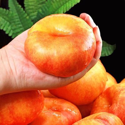 现摘陕西黄金毛蟠桃子新鲜水果当季高山水蜜油桃扁桃整箱纽扣包邮