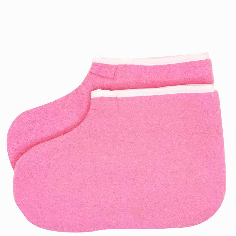 巴拿芬手蜡棉手套蜡疗机美容院保温棉手套棉脚套粉色