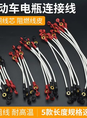 加粗纯铜2.5平方 电动车连接线电池连接线48v60v84v三轮车串联线