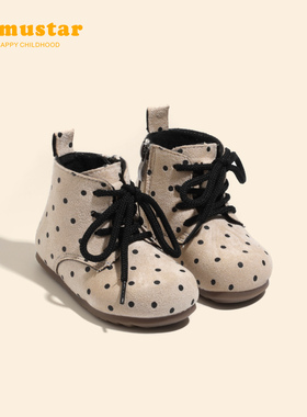 女童棉鞋冬季新款加绒保暖女宝冬鞋防滑潮软底靴子加厚女宝宝棉靴