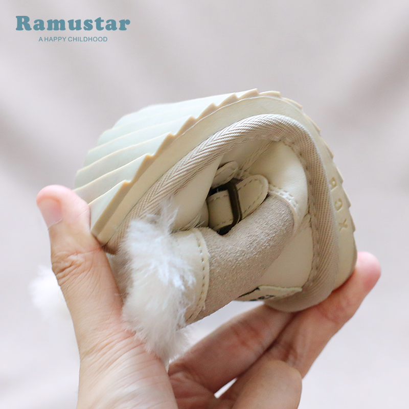 冬季新款宝宝e棉鞋1-3岁软底加绒加厚棉靴学步鞋婴儿男女一2雪地