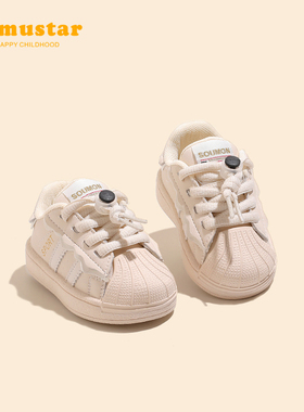 宝宝鞋子春秋女童运动鞋软底男小童休闲鞋男童小白鞋婴儿学步鞋女