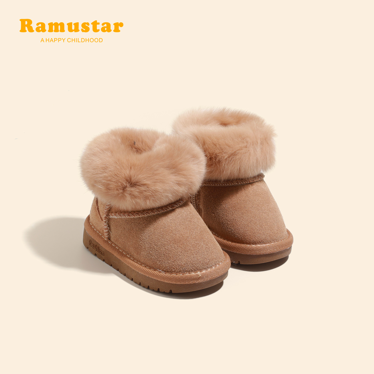 雪地靴女童冬季新款加绒保暖棉靴