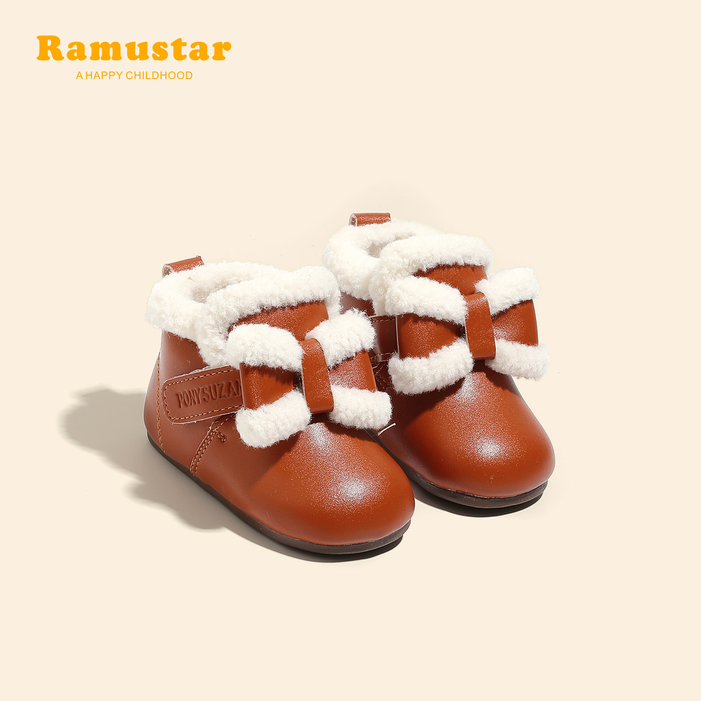 宝宝学步鞋冬季加绒保暖棉鞋