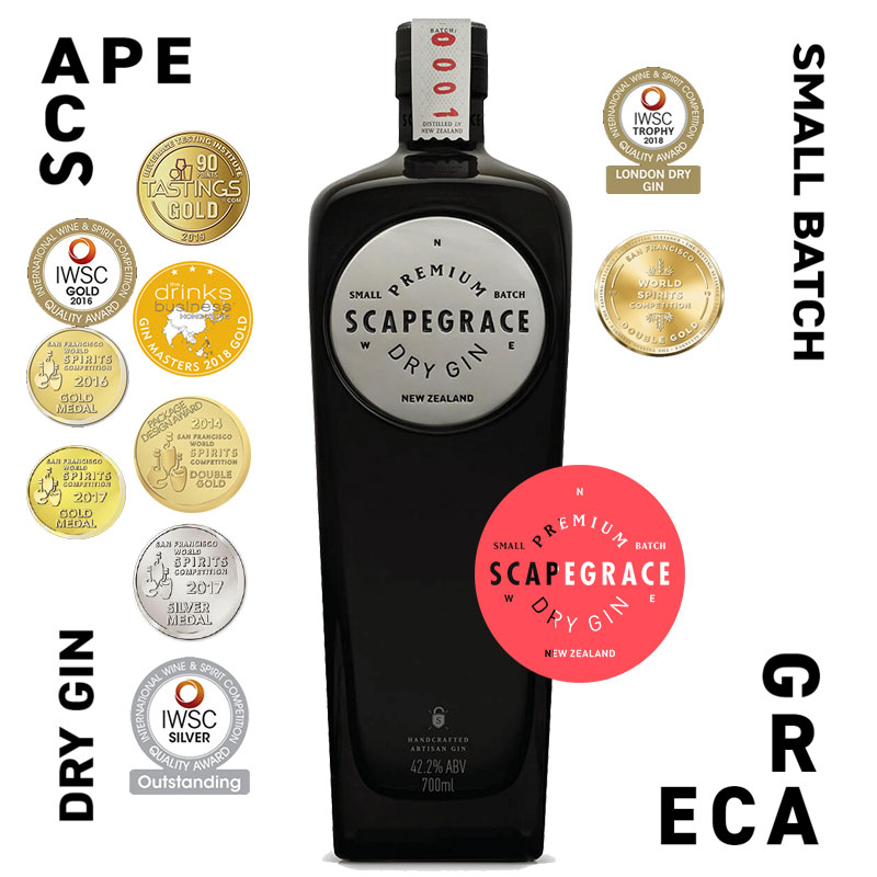 浪侠小批量植物干金酒黑标可选 SCAPEGRACE GIN 选阿尔卑斯水酿制