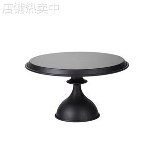 欧式黑色甜品台摆件 婚礼装饰点心展示架亚克力托盘 高端水晶架子