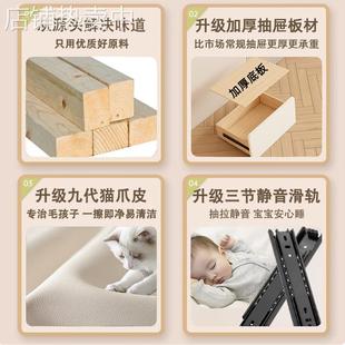 黑色实木床头柜简约现代皮质超窄夹缝床边柜小型迷你20cm收纳柜25